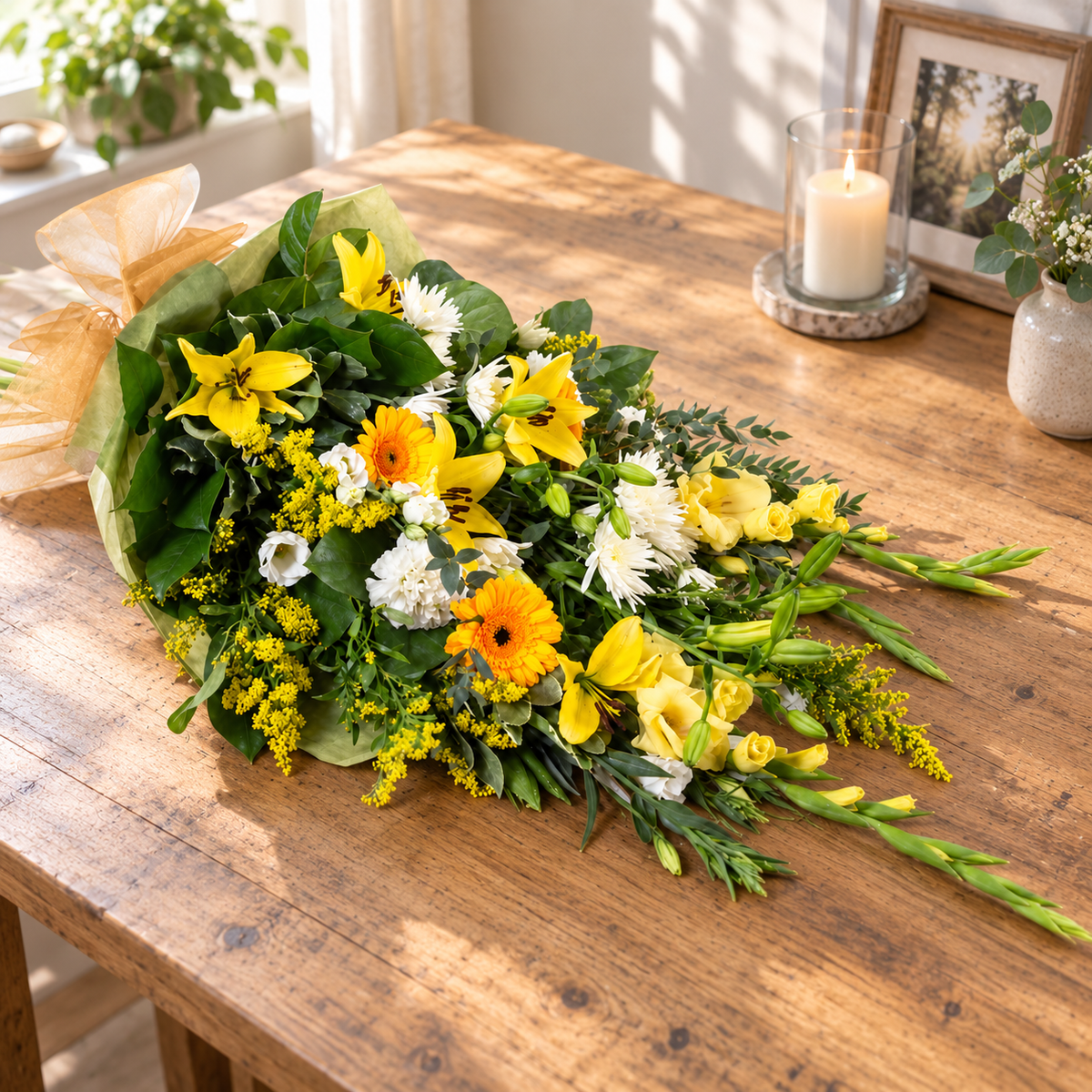 Gold & White Sheaf