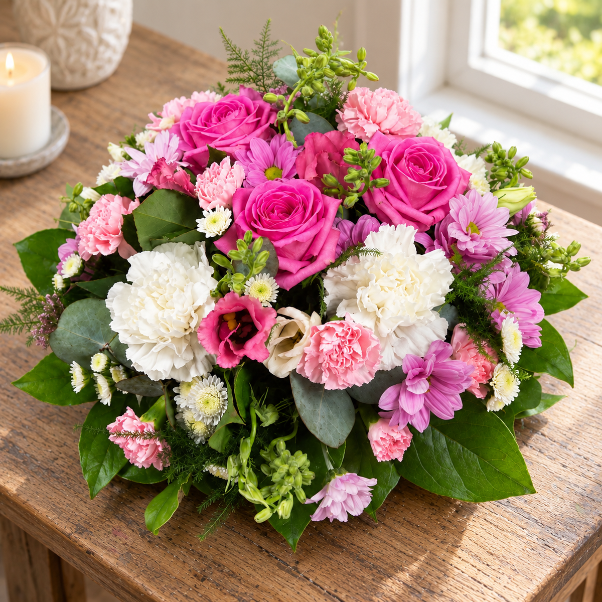 Pink & Cream Posy