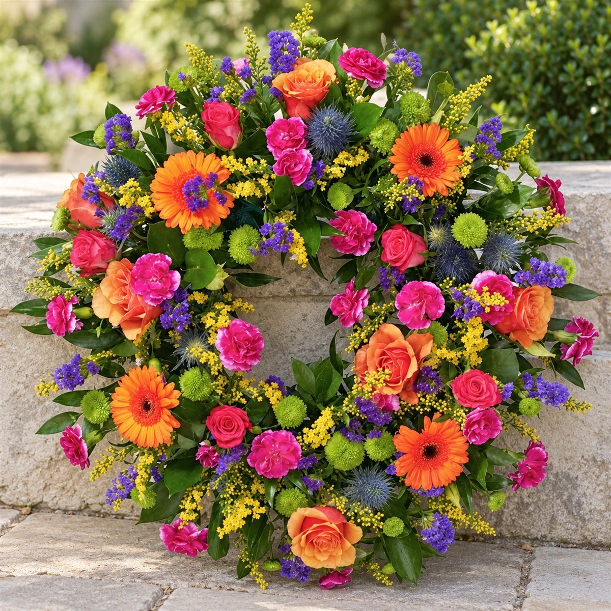 Bright Wreath — memorial setting