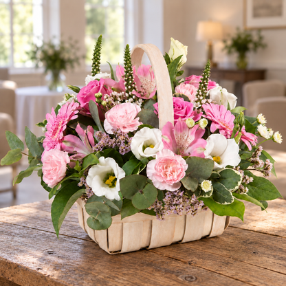 Pink & Cream Basket