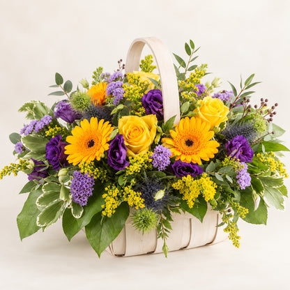 Purple & Gold Basket