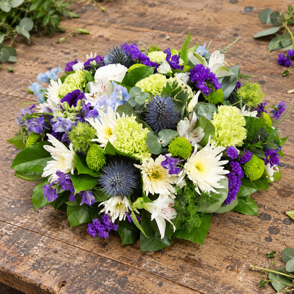Purple, Lime & White Posy Pad