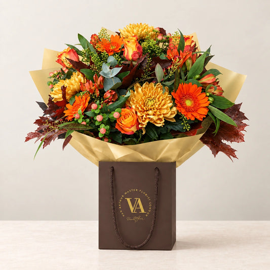 Madison — bouquet in branded Van Arthur bag