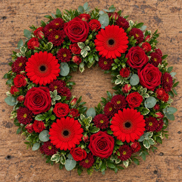 Red wreath colour example