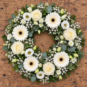 White/Cream wreath colour example