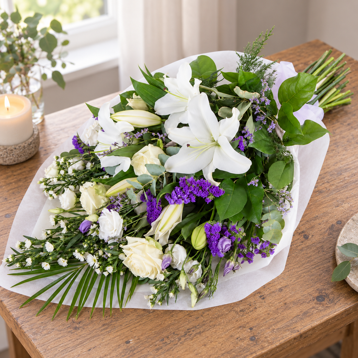 White & Purple Sheaf