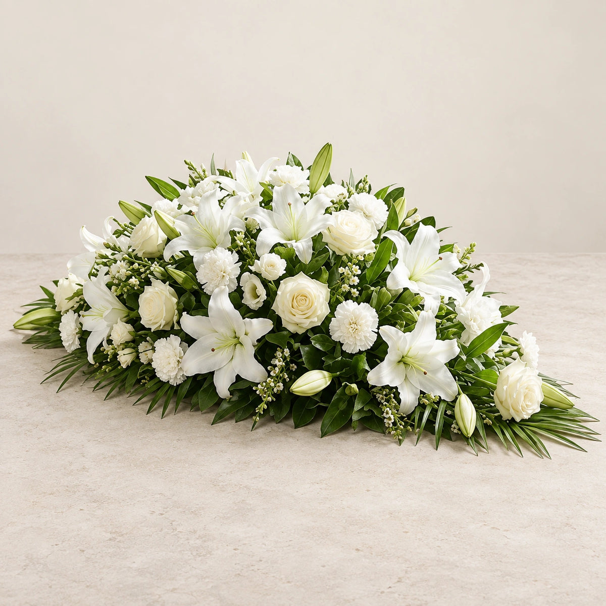 White Casket Spray — calm main photograph
